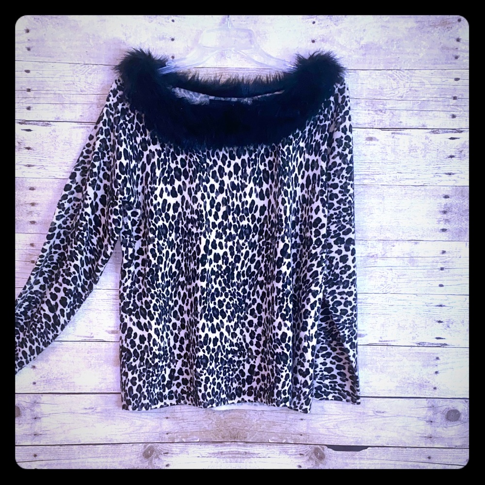 🐆 GOODCLOTHES BRAND LADIES LEOPARD PRINT SHIRT🐆